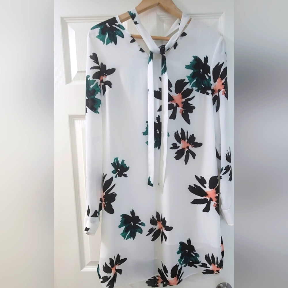 Who what wear long-sleeved shirt dress